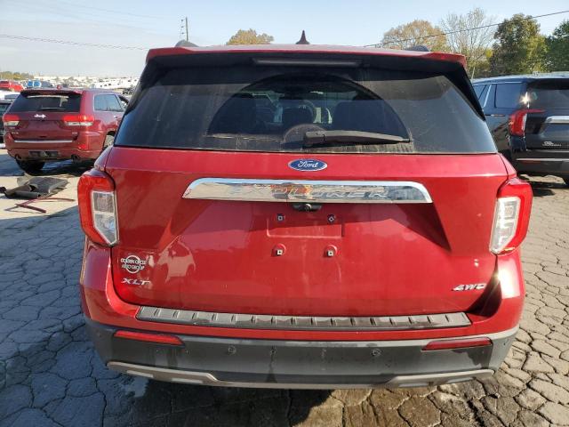 1FMSK8DH5MGA54596 - 2021 FORD EXPLORER XLT წითელი ფოტო 6
