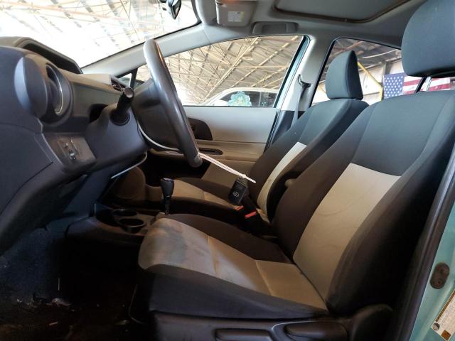 JTDKDTB32C1011070 - 2012 TOYOTA PRIUS C 青绿色 照片 7