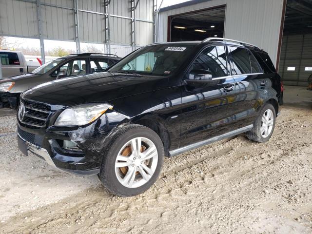 4JGDA5HB3CA008833 - 2012 MERCEDES-BENZ ML 350 4MATIC BLACK photo 1