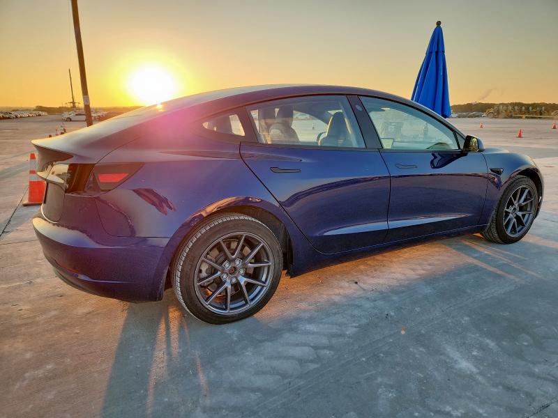 5YJ3E1EA6PF648413 - 2023 TESLA MODEL 3 Azul foto 3