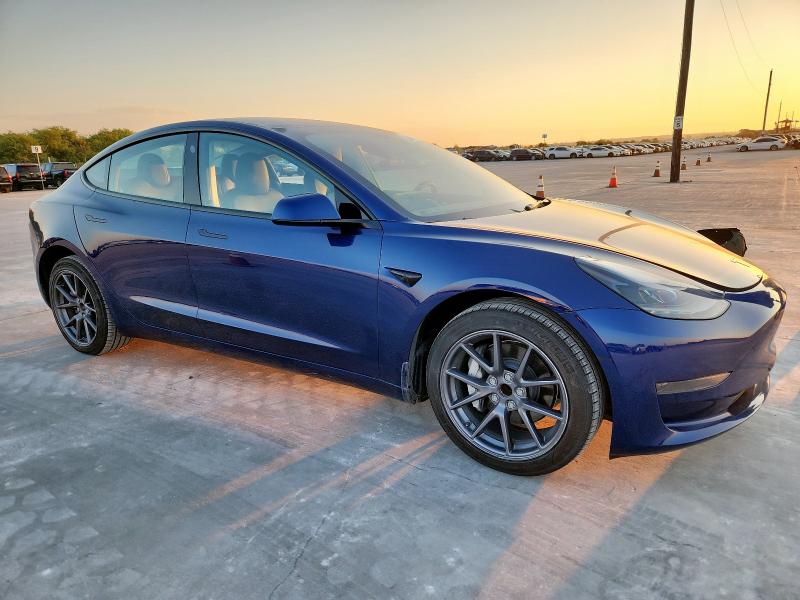 5YJ3E1EA6PF648413 - 2023 TESLA MODEL 3 Azul foto 4