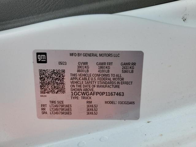 1GCWGAFP0P1167463 - 2023 CHEVROLET EXPRESS G2 白色 照片 13