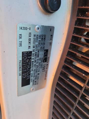 JT2MA70JXH0076149 - 1987 TOYOTA SUPRA SPORT ROOF Ақ фото 12