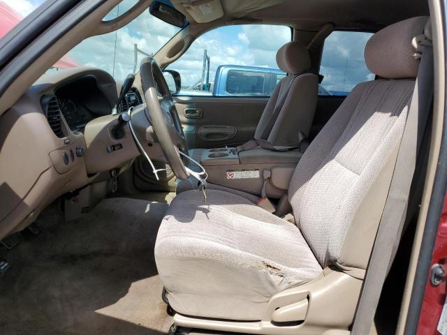 5TBRT341X1S204881 - 2001 TOYOTA TUNDRA ACCESS CAB Червоний фото 7