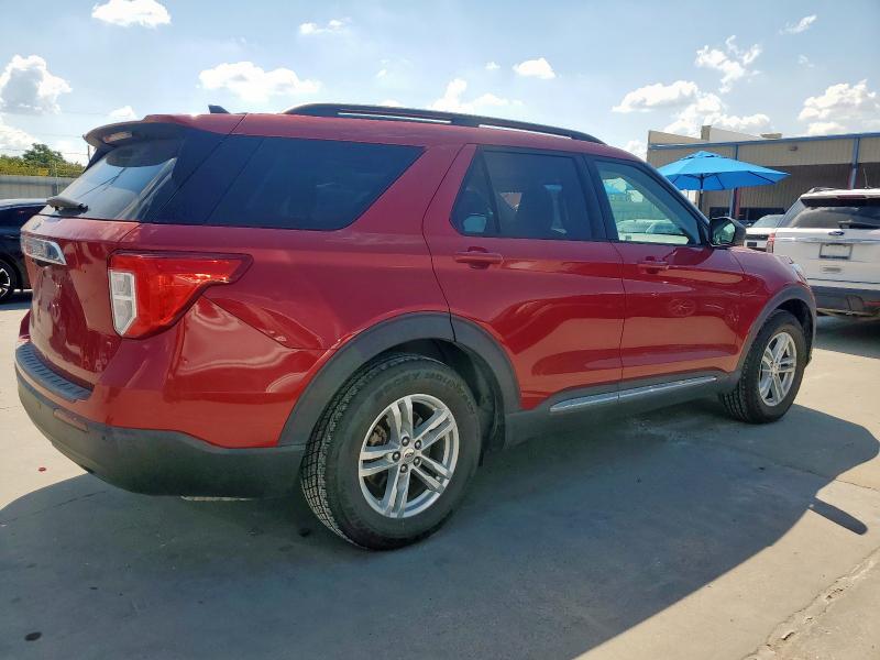 1FMSK7DH5MGA81369 - 2021 FORD EXPLORER XLT RED photo 3