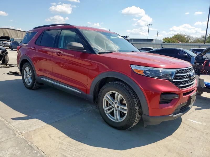 1FMSK7DH5MGA81369 - 2021 FORD EXPLORER XLT RED photo 4