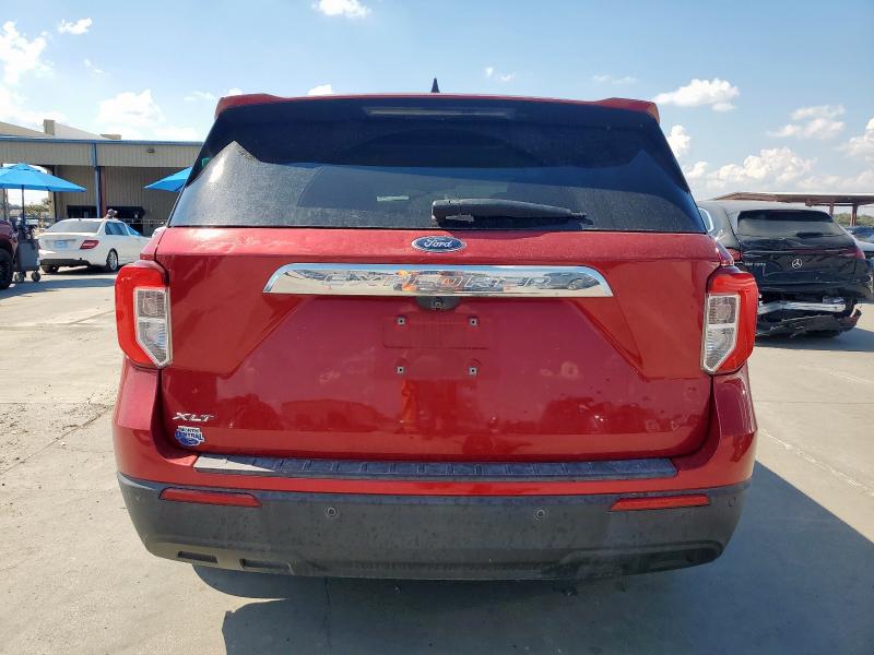 1FMSK7DH5MGA81369 - 2021 FORD EXPLORER XLT RED photo 6