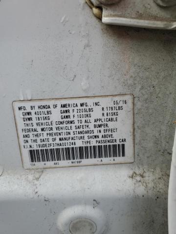 19UDE2F37HA001248 - 2017 ACURA ILX BASE WATCH PLUS WHITE photo 13