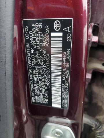 JTKKT624650114524 - 2005 TOYOTA SCION XA BURGUNDY photo 13