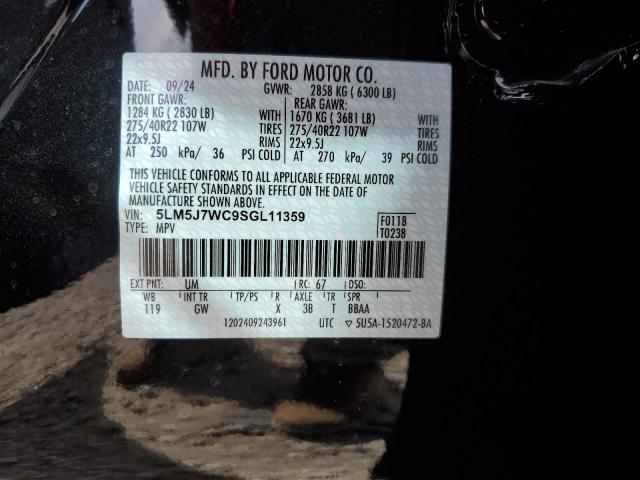 5LM5J7WC9SGL11359 - 2025 LINCOLN AVIATOR RESERVE Սև լուսանկար 14