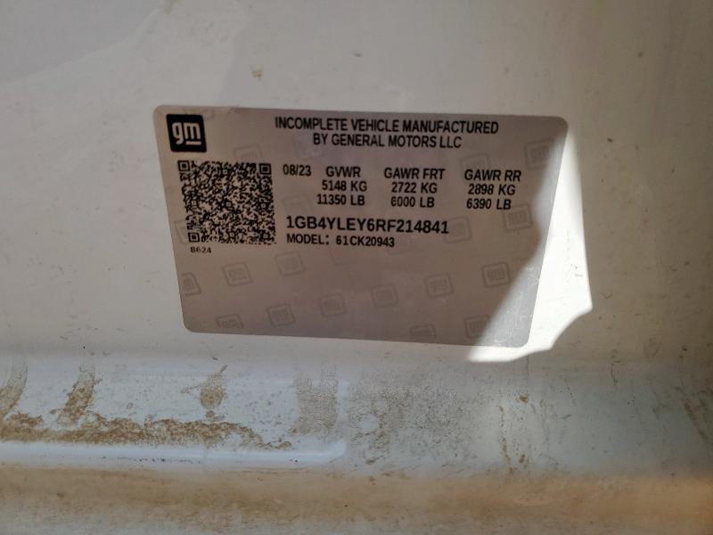 1GB4YLEY6RF214841 - 2024 CHEVROLET SILVERADO K2500 HEAVY DUTY WHITE photo 13