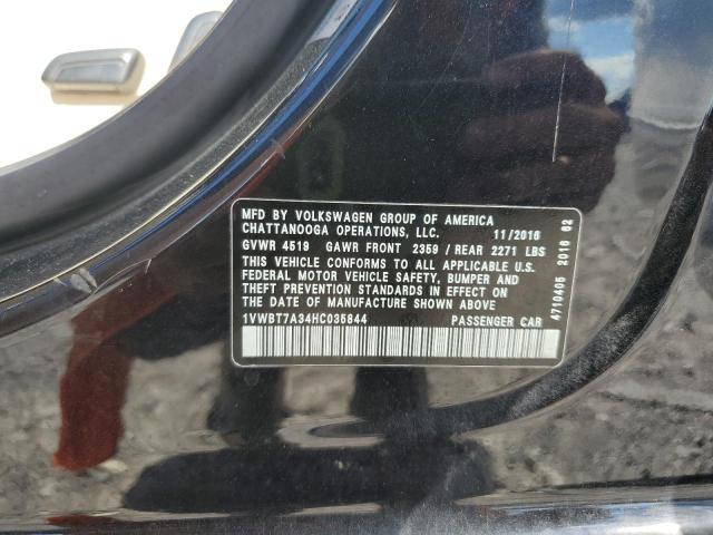 1VWBT7A34HC035844 - 2017 VOLKSWAGEN PASSAT SE 黑色 照片 13