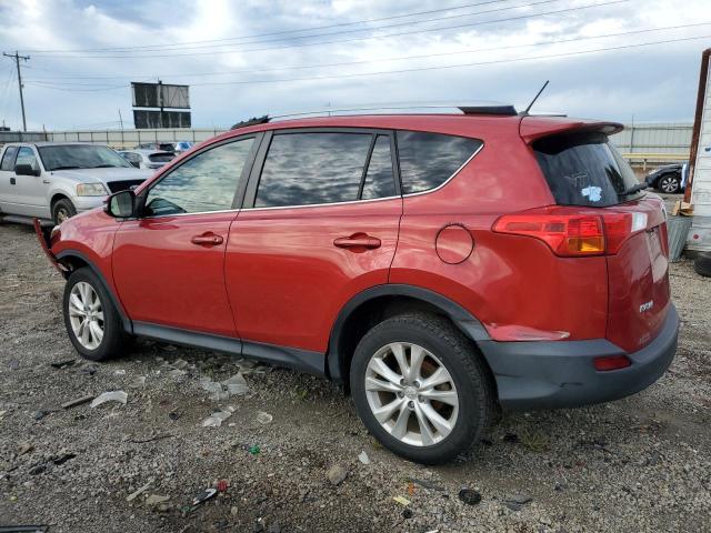 JTMDFREV8D5019591 - 2013 TOYOTA RAV4 LIMITED RED photo 2