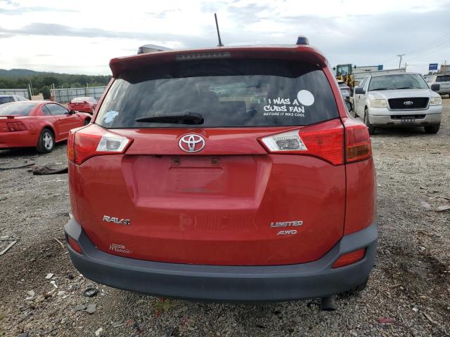 JTMDFREV8D5019591 - 2013 TOYOTA RAV4 LIMITED RED photo 6