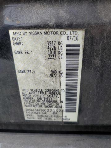 1N4AL3AP3GC271576 - 2016 NISSAN ALTIMA 2.5 BLACK photo 12