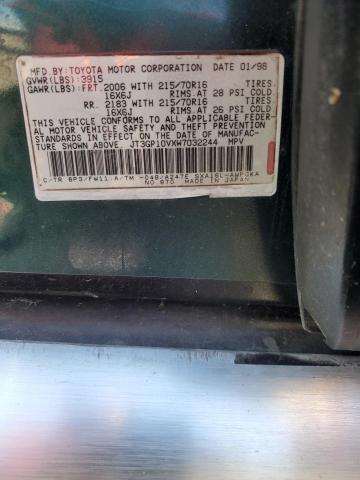 JT3GP10VXW7032244 - 1998 TOYOTA RAV4 GREEN photo 13