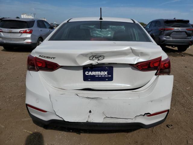 3KPC24A65ME135750 - 2021 HYUNDAI ACCENT SE WHITE photo 6