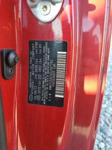 KMHTC6AE5DU167742 - 2013 HYUNDAI VELOSTER TURBO 红色 照片 13