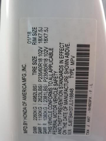 5J8TB4H37JL018848 - 2018 ACURA RDX თეთრი ფოტო 14