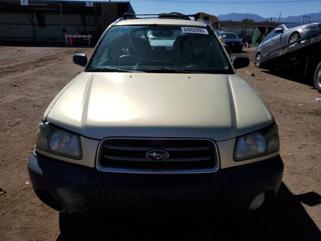 JF1SG63693H702496 - 2003 SUBARU FORESTER 2.5X GREEN photo 5