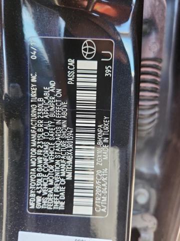 NMTKHMBX4JR013947 - 2018 TOYOTA C-HR XLE Czarny zdjęcie 12