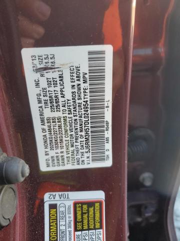 5J6RM3H57DL024954 - 2013 HONDA CR-V EX RED photo 13