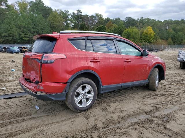 2T3RFREV8GW453626 - 2016 TOYOTA RAV4 XLE RED photo 3