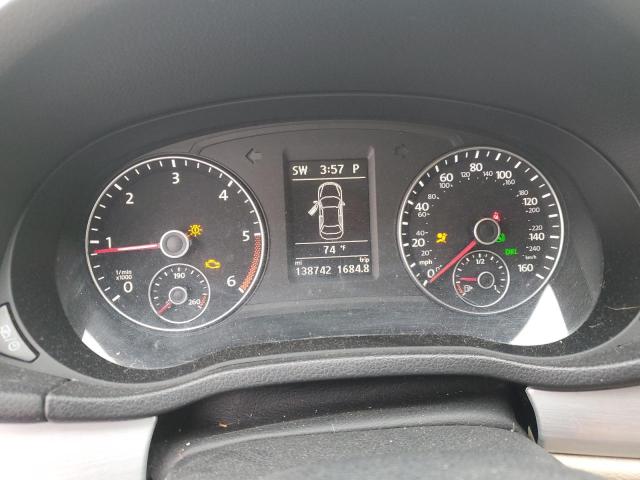 1VWBN7A37DC128538 - 2013 VOLKSWAGEN PASSAT SE 黑色 照片 9