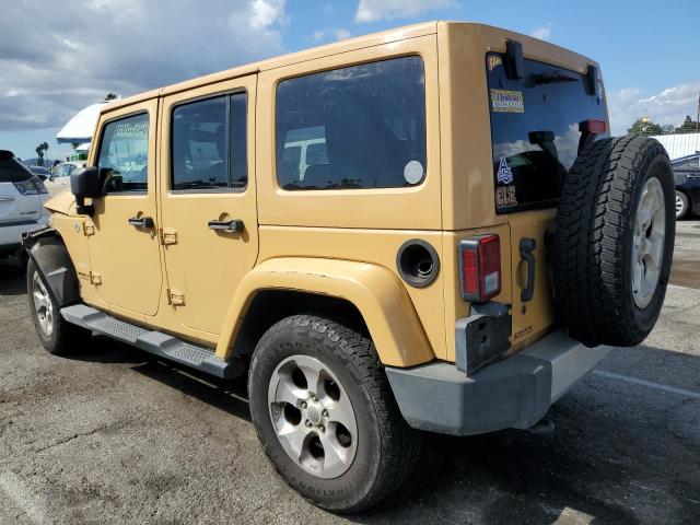 1C4HJWEG8EL122698 - 2014 JEEP WRANGLER UNLIMITED SAHARA TAN photo 2