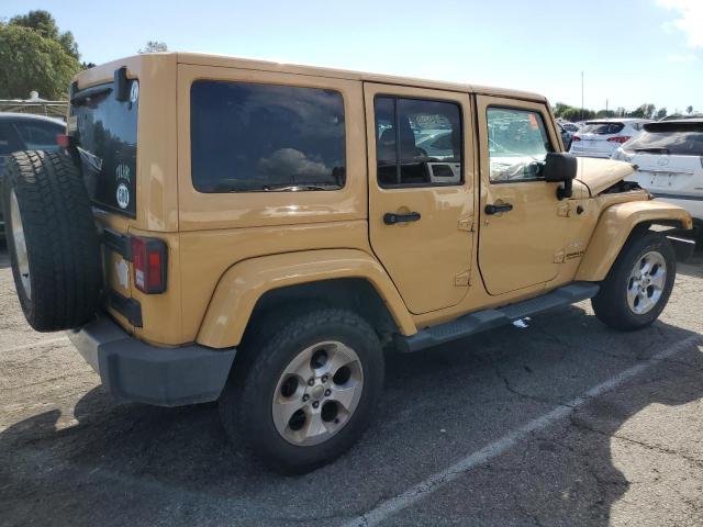 1C4HJWEG8EL122698 - 2014 JEEP WRANGLER UNLIMITED SAHARA TAN photo 3