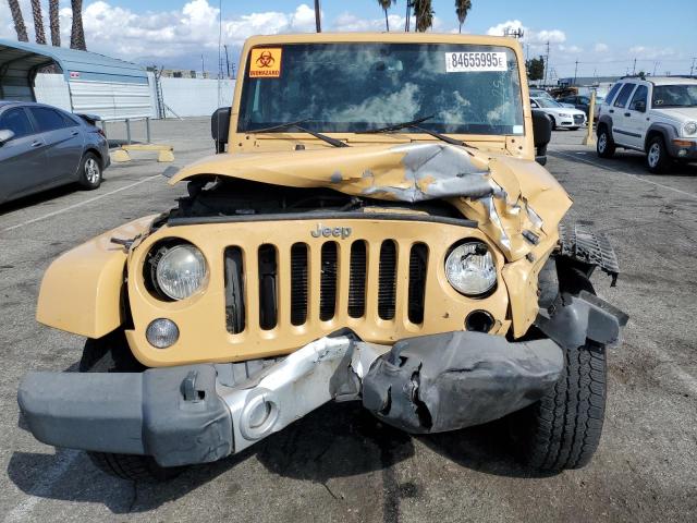 1C4HJWEG8EL122698 - 2014 JEEP WRANGLER UNLIMITED SAHARA TAN photo 5