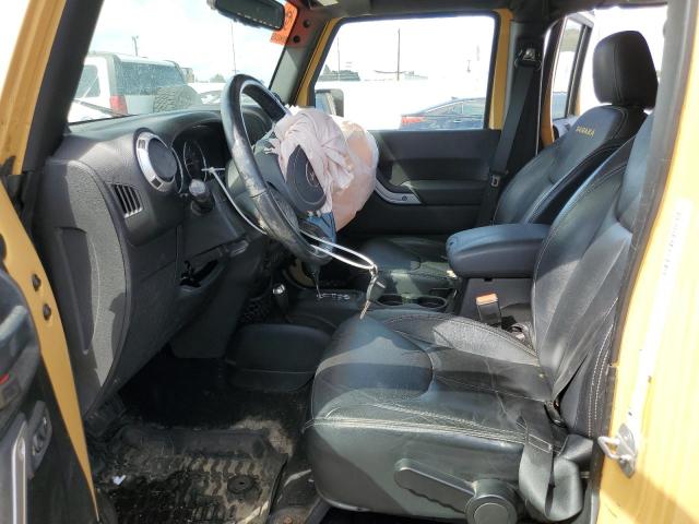 1C4HJWEG8EL122698 - 2014 JEEP WRANGLER UNLIMITED SAHARA TAN photo 7