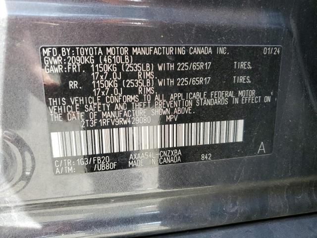 2T3F1RFV9RW429080 - 2024 TOYOTA RAV4 LE Grau Foto 14