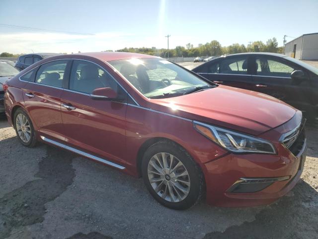 5NPE34AF1FH043085 - 2015 HYUNDAI SONATA SPORT RED photo 4