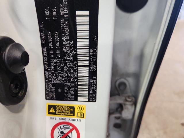 5TDJZRFH8HS512576 - 2017 TOYOTA HIGHLANDER SE WHITE photo 14