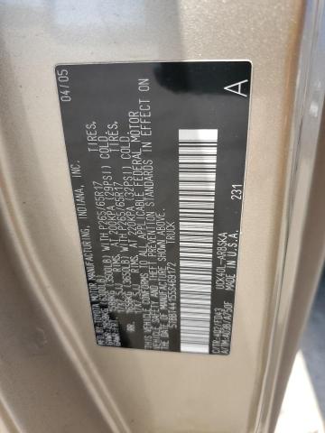 5TBBT44155S469172 - 2005 TOYOTA TUNDRA ACCESS CAB SR5 GOLD photo 13