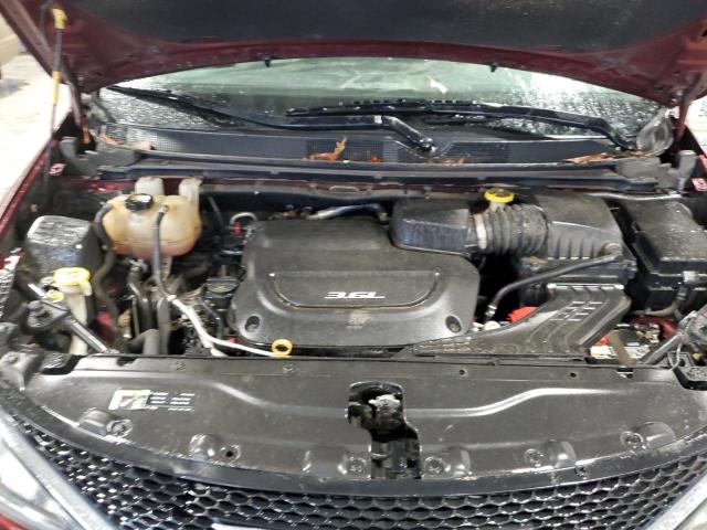2C4RC1EG1HR543756 - 2017 CHRYSLER PACIFICA TOURING L PLUS MAROON photo 12