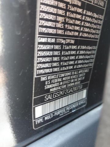 SALGS2KF2GA290759 - 2016 LAND ROVER RANGE ROVE HSE BLACK photo 13