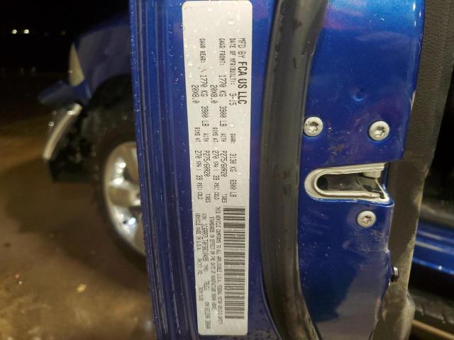 1C6RR7LT0FS610495 - 2015 RAM 1500 SLT BLUE photo 12