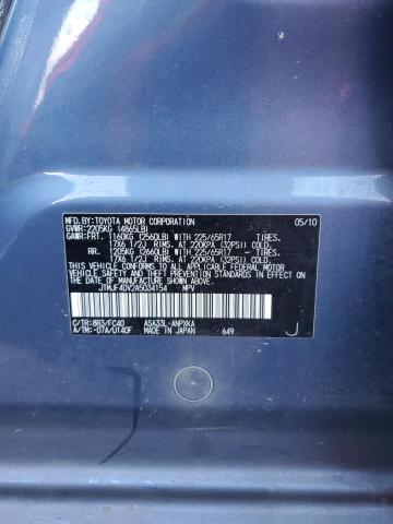 JTMJF4DV2A5034154 - 2010 TOYOTA RAV4 BLUE photo 13