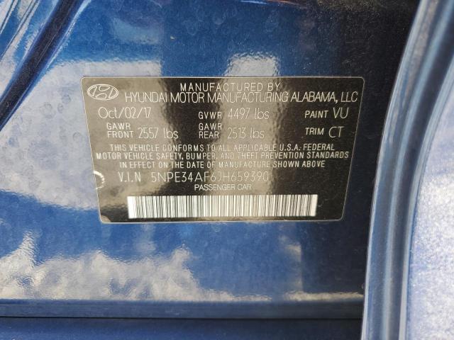 5NPE34AF6JH659390 - 2018 HYUNDAI SONATA SPORT Mavi fotoğraf 12