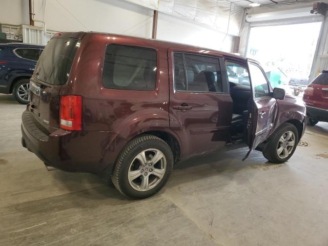 5FNYF4H51CB044300 - 2012 HONDA PILOT EXL MAROON photo 3