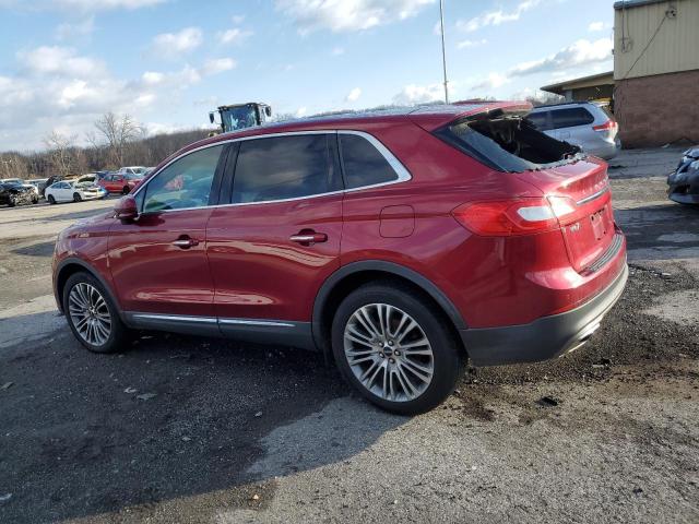 2LMPJ8LRXJBL14615 - 2018 LINCOLN MKX RESERVE Կարմիր լուսանկար 2