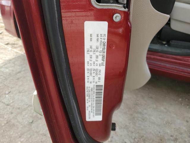 2C4RC1CG2DR681657 - 2013 CHRYSLER TOWN & COU TOURING L RED photo 13