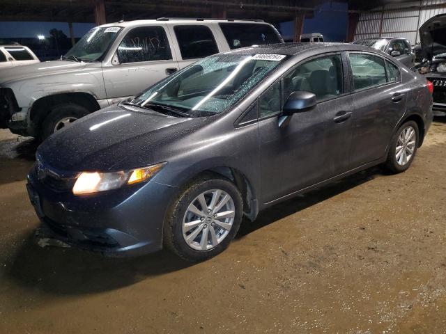 2HGFB2F93CH570632 - 2012 HONDA CIVIC EXL ნაცრისფერი ფოტო 1