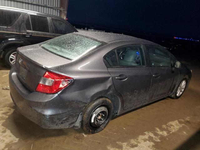 2HGFB2F93CH570632 - 2012 HONDA CIVIC EXL ნაცრისფერი ფოტო 3