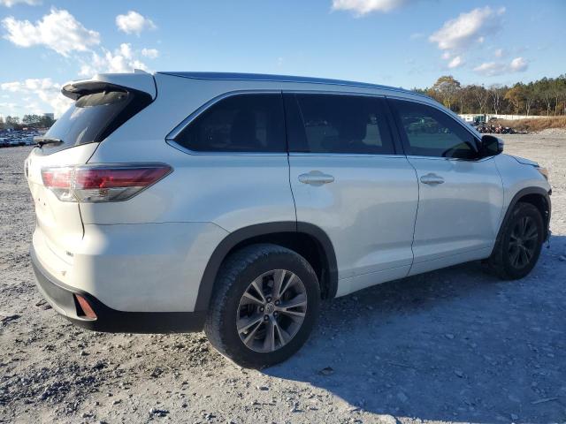 5TDKKRFH7ES021954 - 2014 TOYOTA HIGHLANDER XLE WHITE photo 3