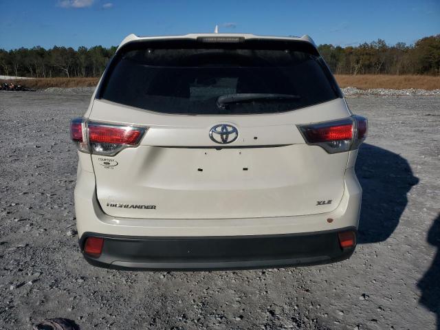 5TDKKRFH7ES021954 - 2014 TOYOTA HIGHLANDER XLE WHITE photo 6