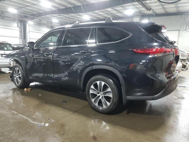 5TDGZRBH9NS597150 - 2022 TOYOTA HIGHLANDER XLE 黑色 照片 2