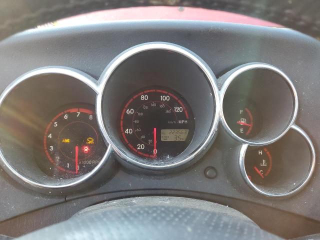 2T1KR32E04C265778 - 2004 TOYOTA COROLLA MA XR RED photo 9